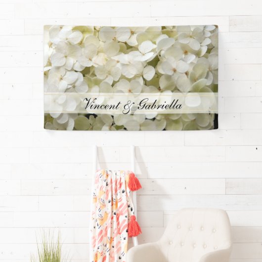 ホワイトアジサイ結婚ズ 横断幕 (インサイチュ)