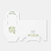 ホワイトアジサイ結婚フローラ感謝 フェイバーボックス (折り畳みなし)