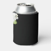 ホワイトアジサイ結婚式の引き出物ブラック 缶クーラー (缶裏面)