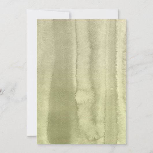 ホワイトアジサイ&グリーンリー婚約パーティ 招待状 (裏面)