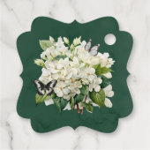 ホワイトアジサイ&バタフライブライダルシャワー フェイバータグ (裏面)