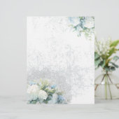 ホワイトアジランゲアシャビーシックなスクラップブック紙 (スタンド正面)