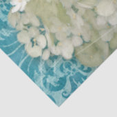 ホワイトアジランゲアブルーフローラバタフライヴィンテージアート 薄葉紙 (詳細)