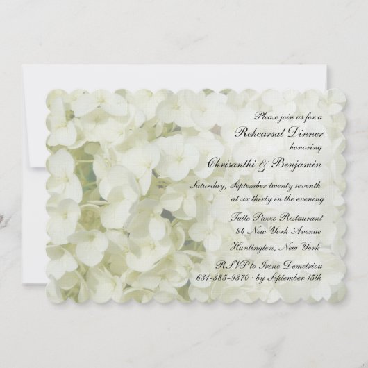 ホワイトアジランゲアリハーサルディナー招待状 招待状 (正面)