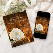 ホワイトアジランジェアバーンウッドズ結婚リハーサルディナー 招待状