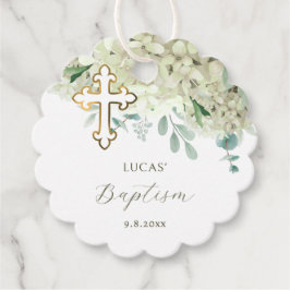 ホワイトアジランジェバプテスマメッセージカード フェイバータグ