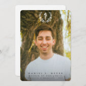 ホワイトアスクレピオス医学部2写真卒業 案内状 (正面/裏面)