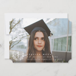 ホワイトアスレピウスMD医学博士の卒業 案内状