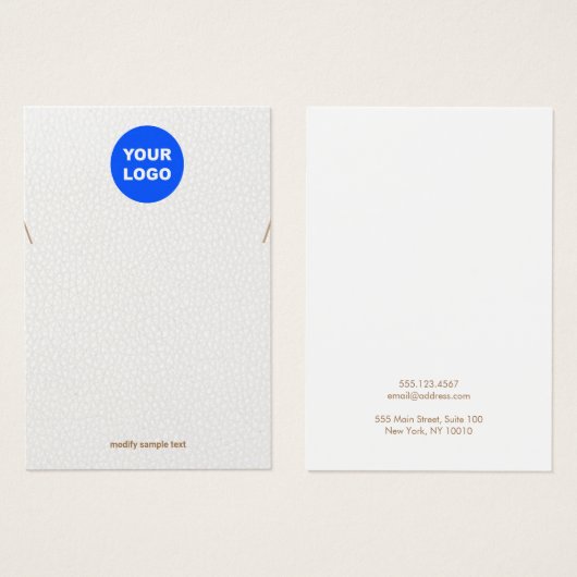 ホワイトアドロゴネックレスブレスレットディスプレイ (正面&裏面)