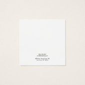 ホワイトアドロゴ3スタッドイヤリングディスプレイカード (裏面)