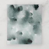 ホワイトアネモネスとバラパーソナライズされたズ結婚ズ プレイスカード (内部開封)