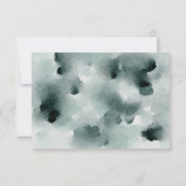 ホワイトアネモネスとバラフローラウェディングRSVPカード 出欠カード (裏面)