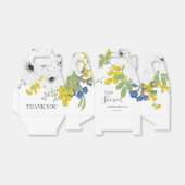 ホワイトアネモネス春フローラブーケブライダルシャワー フェイバーボックス (折り畳みなし)