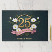 ホワイトアネモネス25結婚周年ランチョンマット ペーパーパッド (インサイチュ)