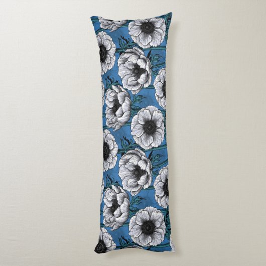 ホワイトアネモネ庭園 ボディピロー (裏面 (縦))