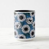 ホワイトアネモネ庭園 マグカップ (中央)