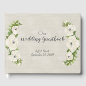 ホワイトアネモン結婚フローラ ゲストブック (正面)