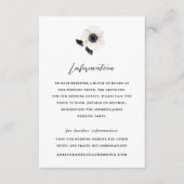 ホワイトアネモーンフラワーホテル情報結婚ズ エンクロージャーカード (正面)