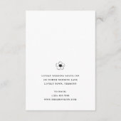 ホワイトアネモーンフラワーホテル情報結婚ズ エンクロージャーカード (裏面)