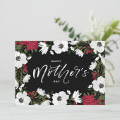 ホワイトアノネスフローラハッピーマザーズデイカード 招待状 (スタンド正面)