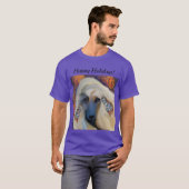 ホワイトアフガンハウンド Tシャツ (正面フル)