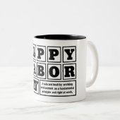 ホワイトアフターハッピーラバーデイホリデー ツートーンマグカップ (正面右)