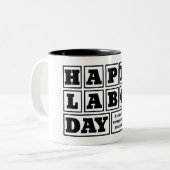ホワイトアフターハッピーラバーデイホリデー ツートーンマグカップ (正面左)