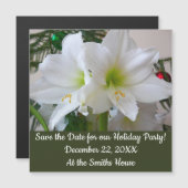 ホワイトアマリリスとクリスマスツリー (正面/裏面)