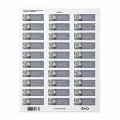 ホワイトアマリリスと雪I ラベル (フルシート)