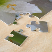 ホワイトアマリリスホリデーウィンターフローラ ジグソーパズル (側面)