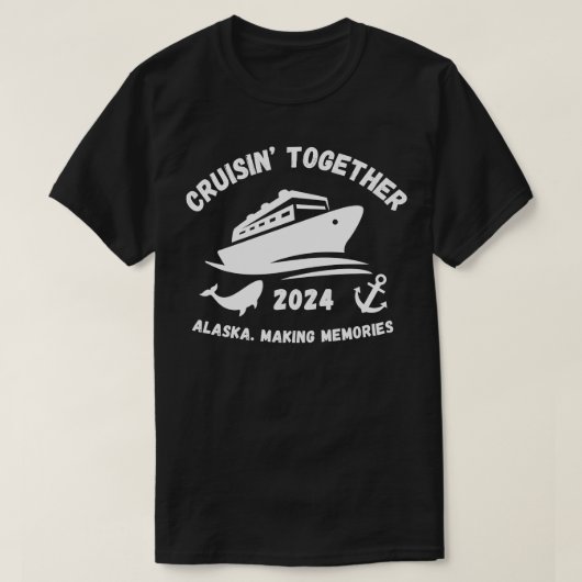 ホワイトアラスカクルーズ2024 Tシャツ (デザイン正面)