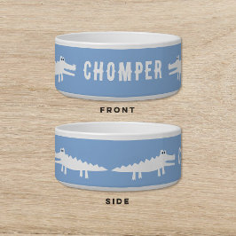 ホワイトアリゲーターブルードッグキャットペット ボウル