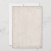 ホワイトアルティックキツネウッドランドクリスマスバースデーパーティー 招待状 (裏面)