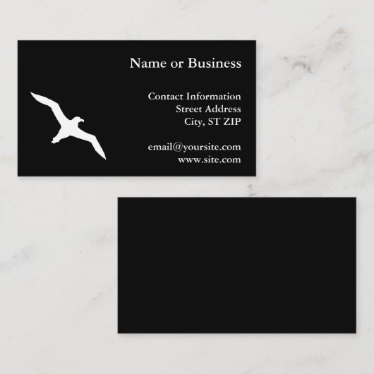 ホワイトアルバトロス 名刺 (正面/裏面)