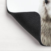 ホワイトアルパカ マウスパッド (コーナー)