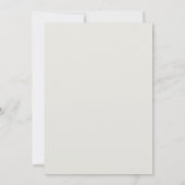 ホワイトアンスリウム&ハイビスカスフローラブライダルシャワー 招待状 (裏面)