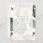 ホワイトアンティークフラワーフォトユニバーシティグラード 案内状 (裏面)