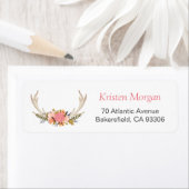 ホワイトアントラーシ素朴ッククラッシーフローラデコール ラベル (インサイチュ)