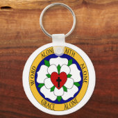 ホワイトアンドグリーンルターバラ キーホルダー (正面)