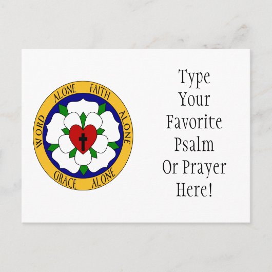 ホワイトアンドグリーンルターバラ ポストカード (正面)