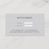 ホワイトアンドグレーグリッター 名刺 (裏面)