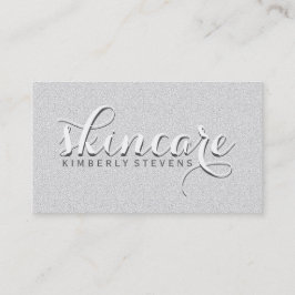 ホワイトアンドグレーグリッター 名刺