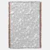 ホワイトアンドグレームーンクラウドベアーディアロッジボーイズ スローブランケット (正面縦)