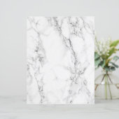 ホワイトアンドグレー大理石スクラップブック紙 (スタンド正面)