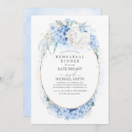 ホワイトアンドダスティブルーリハーサルディナー 招待状