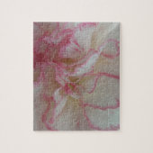 ホワイトアンドピンクカーネーションパズル ジグソーパズル (縦)