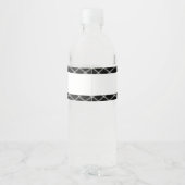 ホワイトアンドブラックダイアモンズロマンチック気持ち ペットボトルラベル (裏面)