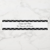 ホワイトアンドブラックダイアモンズロマンチック気持ち ペットボトルラベル (シングルラベル)