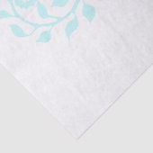 ホワイトアンドライトブルー渦巻形のフローラオーナメント 薄葉紙 (詳細)