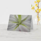 ホワイトアンドライムタイガーリリーグリーティングカード カード (黄色い花)